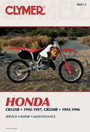 Honda CR125R (1992-1997) & CR250R (1992-1996) Motorcycle Service Repair Manual-9780892878130
