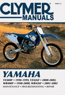Yamaha YZ400F, YZ426F, WR400F & WR426F Motorcycle (1998-2002) Service Repair Manual-9780892879137