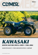 Kawasaki Bayou KLF300 2WD (1986-2004) & 4WD (1989-2004) Service Repair Manual-9780892879250