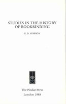 Studies in the History of Bookbinding
