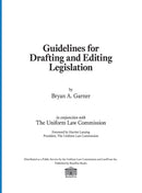 Guidelines for Drafting and Editing Legislation-9780997977004