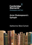 Anne Shakespeare's Epitaph-9781009611084