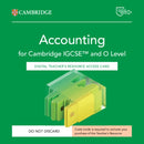 Cambridge IGCSET and O Level Accounting Digital Teacher's Resource Access Card-9781009815451