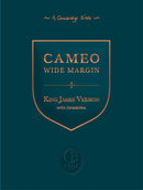 KJV Cameo Wide Margin Reference Edition with Apocrypha, Black Calf Split Leather, KJ454:XRMA