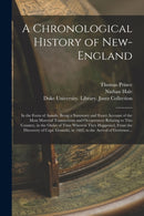 A Chronological History of New-England