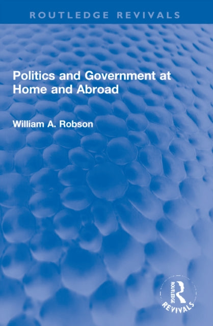 Politics and Government at Home and Abroad-9781032184777