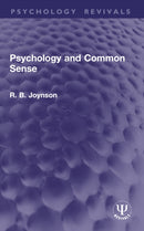 Psychology and Common Sense-9781032967431