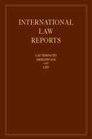 International Law Reports: Volume 160