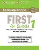 Cambridge English First 1 for Schools without Answers