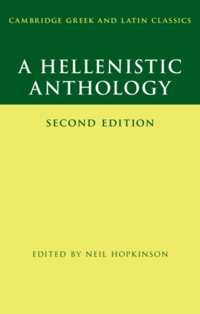 A Hellenistic Anthology-9781108459563