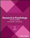 Research in Psychology – Methods and Design 8e