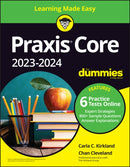 Praxis Core 2023-2024 For Dummies with Online Practice-9781119888178