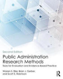 Public Administration Research Methods : Tools for Evaluation and Evidence-Based Practice-9781138059290