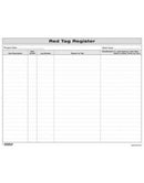 5S Red Tag Register Form