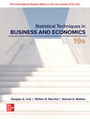 Statistical Techniques in Business and Economics ISE-9781266283536