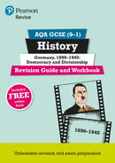Pearson REVISE AQA GCSE History Germany 1890-1945: Democracy and dictatorship Revision Guide and Workbook incl. online revision and quizzes - for 2026, 2027 exams