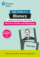 Pearson REVISE AQA GCSE History Conflict and tension, 1918-1939 Revision Guide and Workbook incl. online revision and quizzes - for 2026, 2027 exams
