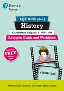 Pearson REVISE AQA GCSE History Elizabethan England, c1568-1603 Revision Guide and Workbook incl. online revision and quizzes - for 2026, 2027 exams