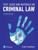 Text, Cases and Materials on Criminal Law-9781292219929