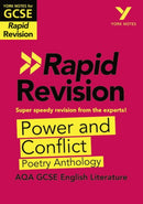 York Notes RAPID AQA GCSE (Revision Guide) Power and Conflict Poetry Anthology - for 2026, 2027 exams