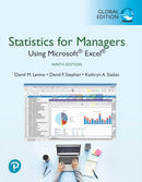 Statistics for Managers Using Microsoft Excel, Global Edition-9781292338248