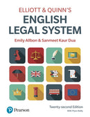 Elliott & Quinn's English Legal System-9781292439013