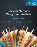 Research Methods, Design, and Analysis, Global Edition-9781292469812