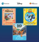 Pearson Bug Club Disney Year 1 Pack B, including decodable phonics readers for phase 5: Moana: The Kite Festival, Toy Story: Buzz''s Trip to Planet Zurg, Luca: A Gift for a Friend