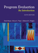 Program Evaluation : An Introduction to an Evidence-Based Approach-9781305101968
