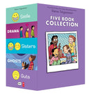 Raina Telgemeier Five Book Collection: Smile, Drama, Sisters, Ghosts, Guts-9781338725124
