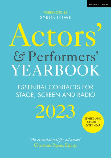 Actors' and Performers' Yearbook 2023-9781350288263
