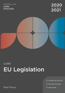 Core EU Legislation 2020-21-9781352010558