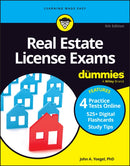 Real Estate License Exams For Dummies : Book + 4 Practice Exams + 525 Flashcards Online-9781394204113
