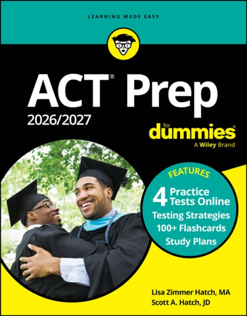 ACT Prep 2026/2027 For Dummies : Book + 4 Practice Tests + Flashcards Online-9781394351343