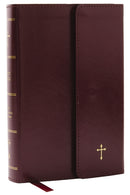 NKJV Compact Paragraph-Style Bible w/ 43,000 Cross References, Burgundy Leatherflex w/ Magnetic Flap, Red Letter, Comfort Print: Holy Bible, New King James Version : Holy Bible, New King James Version-9781400333332
