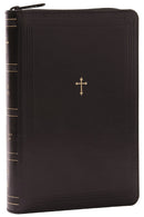 NKJV Compact Paragraph-Style Bible w/ 43,000 Cross References, Black Leathersoft Zipper Closure, Red Letter, Comfort Print: Holy Bible, New King James Version