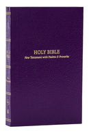 KJV Holy Bible: Pocket New Testament with Psalms and Proverbs, Purple Softcover, Red Letter, Comfort Print: King James Version-9781400334834