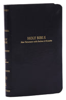 KJV Holy Bible: Pocket New Testament with Psalms and Proverbs, Black Leatherflex, Red Letter, Comfort Print: King James Version-9781400334841
