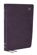 NET Bible, Large Print Thinline with Cross References, Purple Leathersoft, Comfort Print (Thumb Indexed)-9781400334919