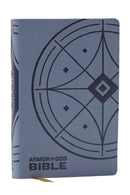 NKJV Armor of God Bible, Blue/Gray Leathersoft (Children’s Bible, Red Letter, Comfort Print, Holy Bible): New King James Version