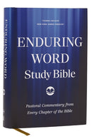 Enduring Word Study Bible: Pastoral Commentary from Every Chapter of the Bible (NKJV, Hardcover, Red Letter, Comfort Print)-9781400338009