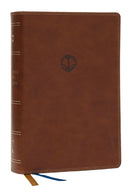 Enduring Word Study Bible: Pastoral Commentary from Every Chapter of the Bible (NKJV, Brown Leathersoft, Red Letter, Comfort Print)-9781400338023