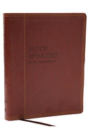 NoteWorthy New Testament: Read and Journal Through the New Testament in a Year (NKJV, Brown Leathersoft, Comfort Print)-9781400338559