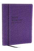 NoteWorthy New Testament: Read and Journal Through the New Testament in a Year (NKJV, Purple Leathersoft, Comfort Print)-9781400338566