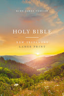 KJV Large Print Outreach New Testament Bible, Scenic Softcover, Comfort Print-9781400343621