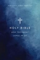 NKJV Large Print Outreach New Testament Bible, Cross Softcover, Comfort Print-9781400343713