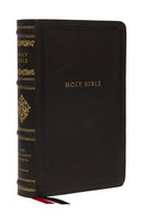 NKJV Large Print Reference Bible, Black Leathersoft, Red Letter, Comfort Print (Sovereign Collection) : Holy Bible, New King James Version-9781400344246