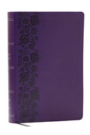 NKJV Giant Print End-of-Verse Reference Bible, Purple Leathersoft, Red Letter, Comfort Print : Holy Bible-9781400349517