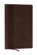 KJV, Personal Size New Testament, Brown Leathersoft, Red Letter, Comfort Print-9781400350063