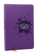 NKJV Study Bible for Kids, Purple Leathersoft: The Premier Study Bible for Kids-9781400350728